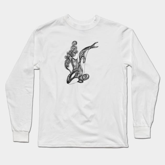 Dive Long Sleeve T-Shirt by InkedinRed